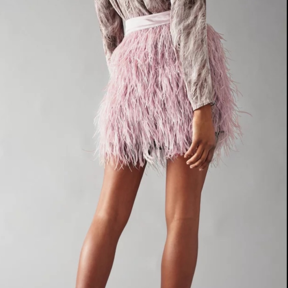 ST Studio Pink Feather Skirt